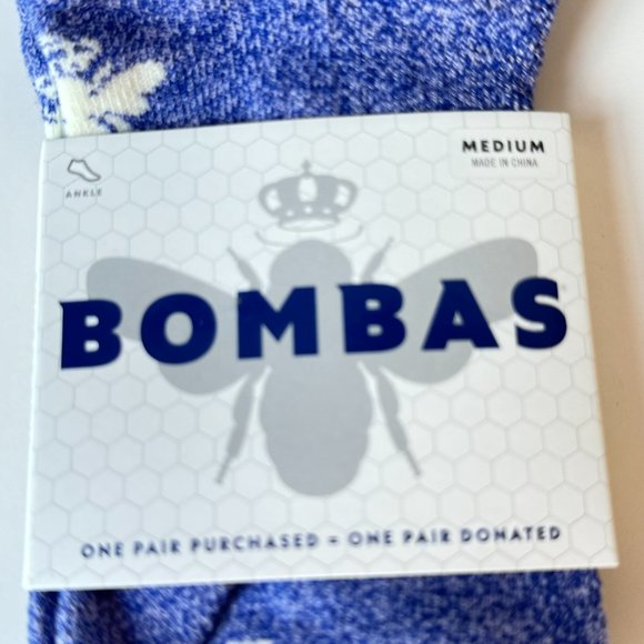 ⚡️ 3 Pair Bombas Women's Ankle Sock - RARE Violet Marl - Size M - BRAND NEW - Picture 9 of 10